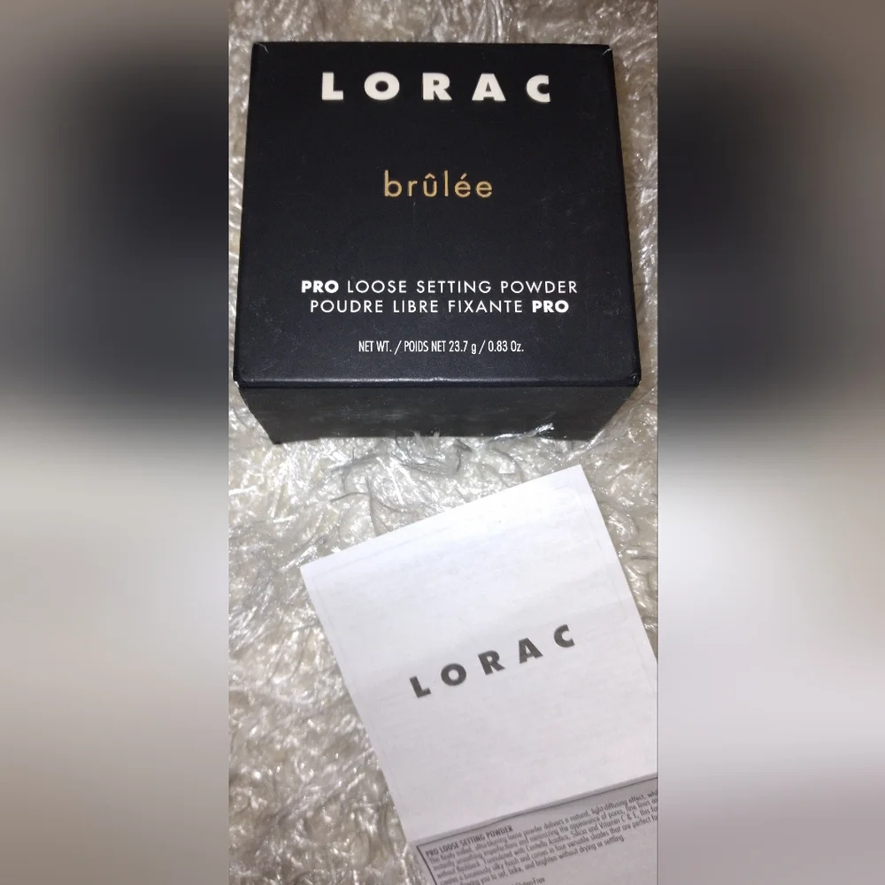 NEW Lorac Pro Loose Setting Powder in Brûlée, Finely Milled